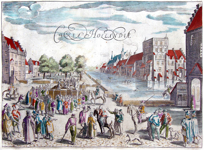 Hofvijver en parlement Den Haag 1615 Orlers